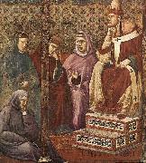 GIOTTO di Bondone, St Francis Preaching before Honorius III